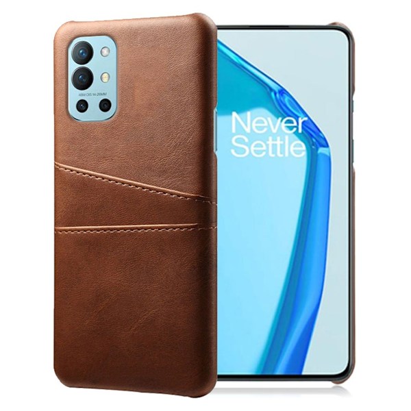 Dual Card Etui OnePlus 9R - Brun Brown