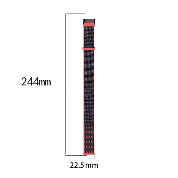 Elastiskt klockarmband i nylon Fitbit Charge 5 - Rosa Rosa
