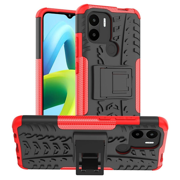 Offroad Suojakotelo Xiaomi Poco C50 / Redmi A2 Plus / A1 Plus - Punainen Red