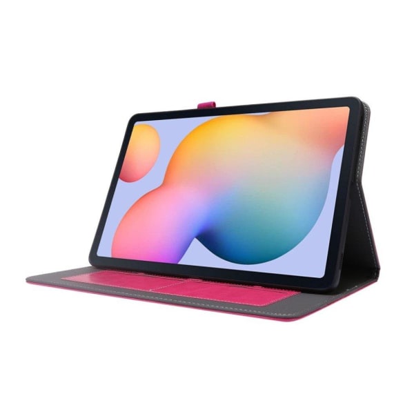 Hullu hevonen Samsung Galaxy Tab S7 nahkainen flip case - Ruusu Pink