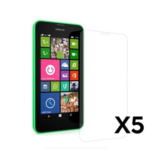 Displayskydd Til Nokia Lumia 630 / 635 - 5 Stycken Transparent
