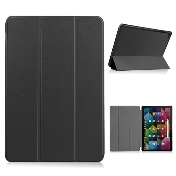 Lenovo Chromebook Duet Litchi Lær Flippetui - Svart Black