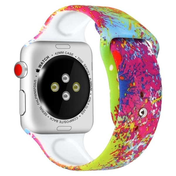 Apple Watch serie 4 40mm mønstret urrem - Stil B Multicolor