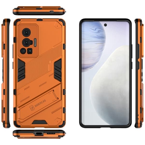 Stöttåligt Vivo X70 Pro hybridskal - Orange Orange