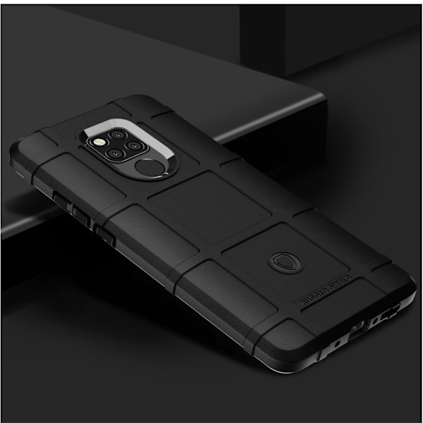 Rugged Shield kuoret - Huawei Mate 20 X - Musta Black