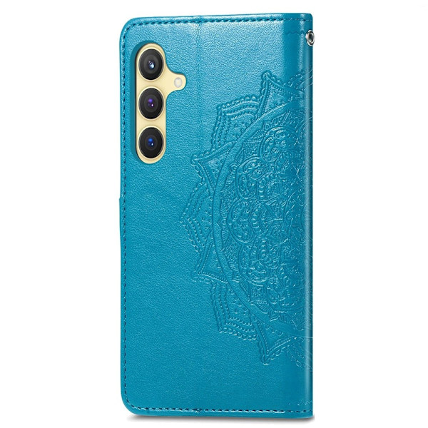 Mandala Samsung Galaxy S24 Plus læderetui - Blå Blue