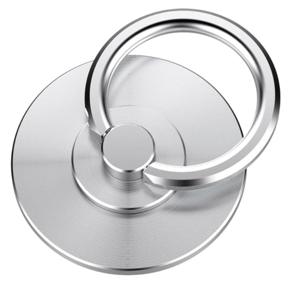 Universal magnetic 304 stainless steel phone ring holder Silvergrå