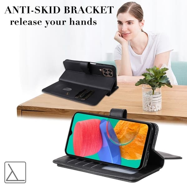 10-slot Pung Etui til Samsung Galaxy M33 5g - Sort Black
