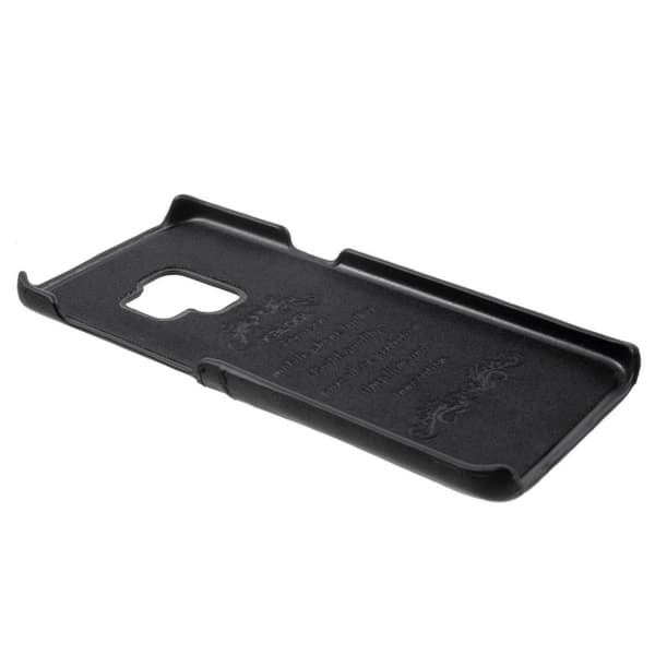 Samsung Galaxy S9 Deksel laget av plastikk og kunstlær - Svart Black