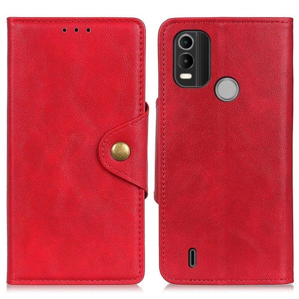 Alpha läder Nokia C21 Plus fodral - Röd Röd