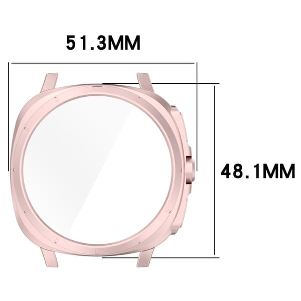 Samsung Galaxy Watch7 44mm til Galaxy Watch Ultra Overføringsveske Hardt støtsikkert urdeksel - Stjernelys Silver grey