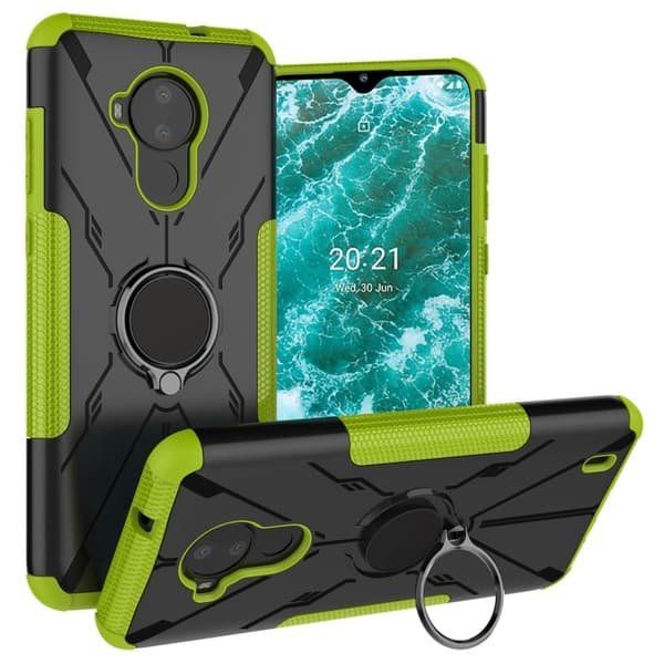 Kickstand-skydd med magnetisk platta för Nokia C30 - Grön Grön