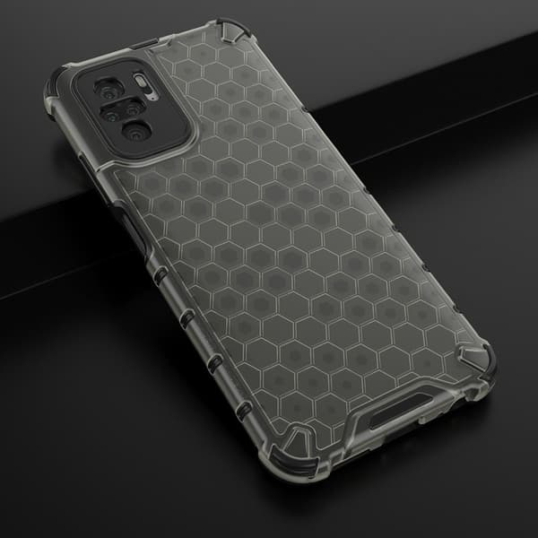 Bofink Honeycomb Xiaomi Redmi Note 10S Etui - Svart Black
