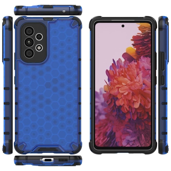 Bofink Honeycomb Samsung Galaxy A73 Etui - Blå Blue