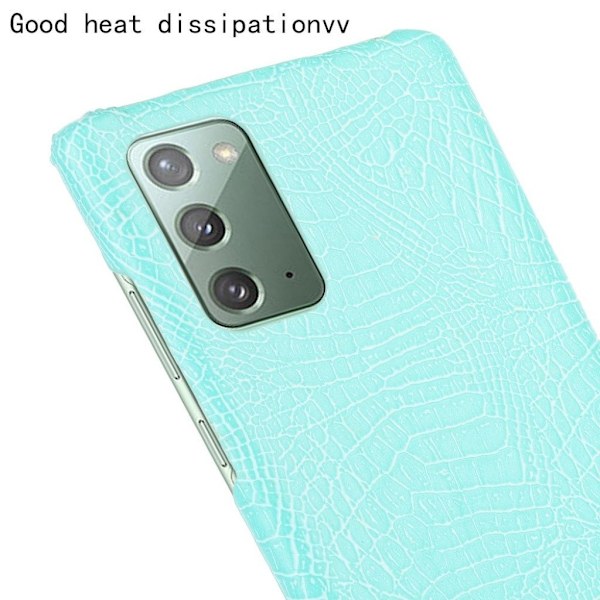 Croco Etui Samsung Galaxy Note 20 - Babyblå Blue