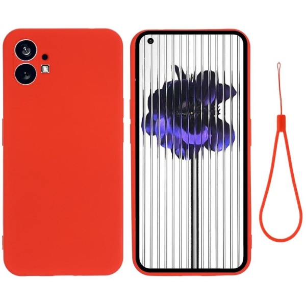 Matt Nothing Phone (1) skal av flytande silikon - Röd Röd