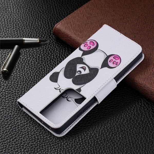 Wonderland Samsung Galaxy S21 Ultra Flippetui - Panda White
