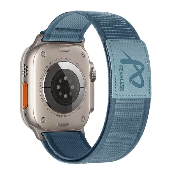 Apple Watch Series 49 mm - 45 mm - 44 mm - 42 mm nylonarmband - Blå Blå
