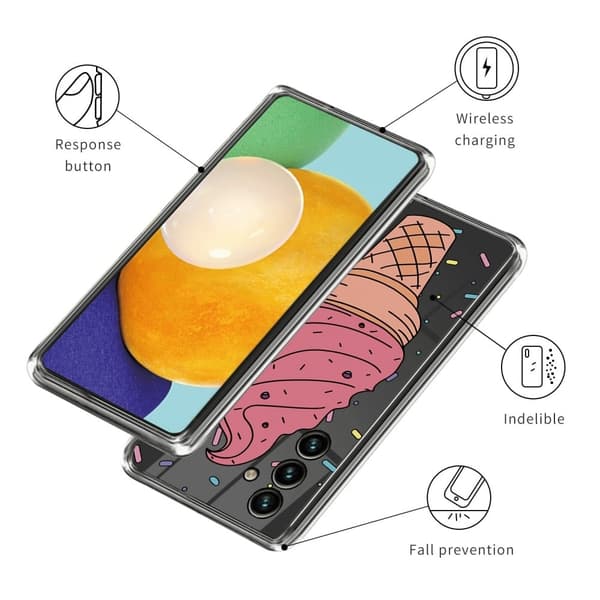 Deco Samsung Galaxy A24 4G skal - Glass Rosa
