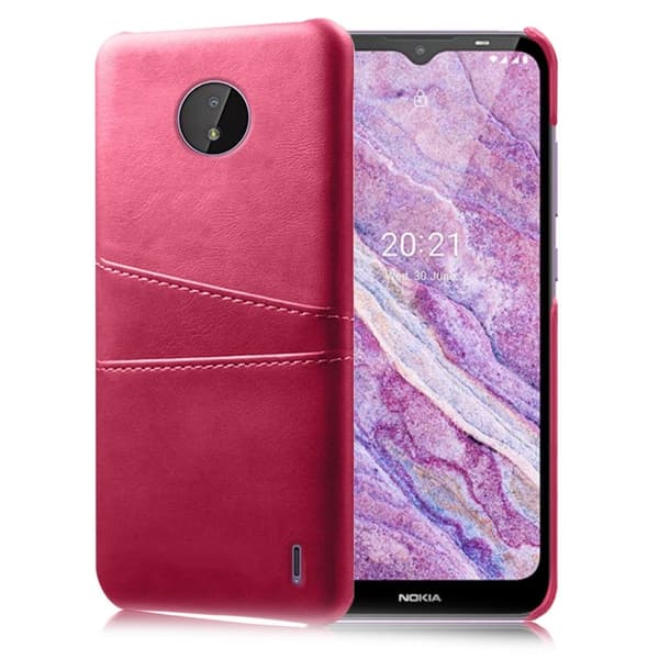 Dual Card Etui Nokia C10 - Rose Pink