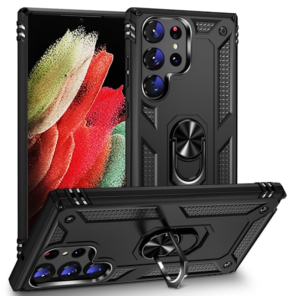 Bofink Combat Samsung Galaxy S23 Ultra Etui - Sort Black