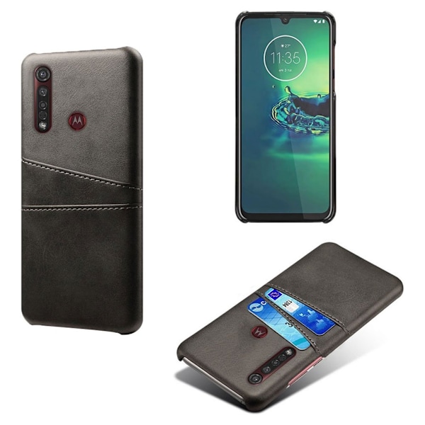 Dual Card cover – Motorola Moto G8 Plus – Sort Black