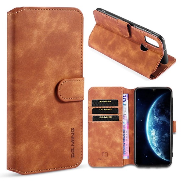 DG.Ming Retro Samsung Galaxy M30s fodral - Brun Brun