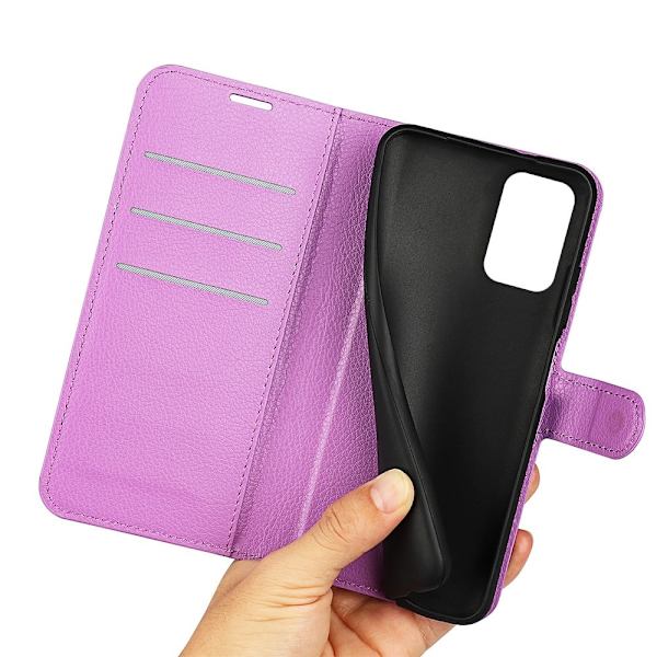 Klassisk Samsung Galaxy A73 Flip Etui - Lilla Purple