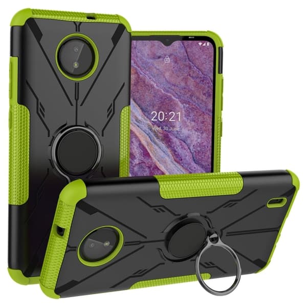 Kickstand-cover med magnetplade til Nokia C10 / C20 - Grøn Green
