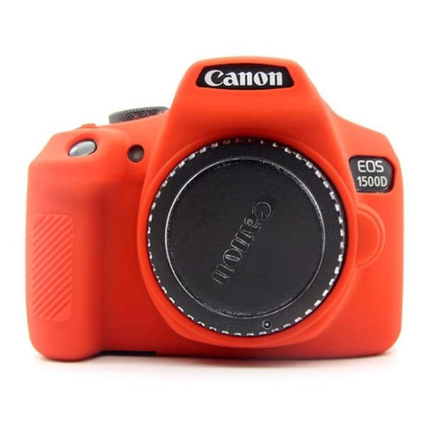 Canon EOS 1300D 1500D kameraskydd silikon - Orange Röd