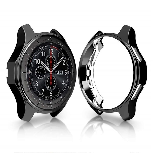 Samsung Gear S3 Frontier / Classic / Galaxy Watch (46mm) galvanisering etui - Sort Black