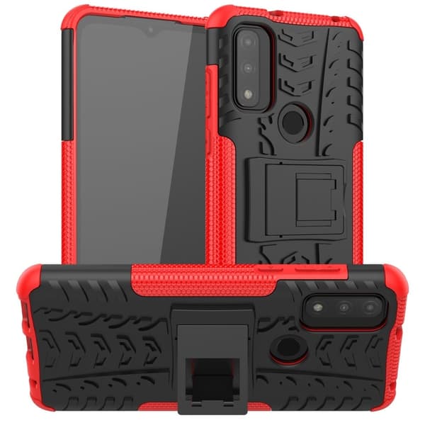Offroad Suojakotelo Motorola G Pure - Punainen Red