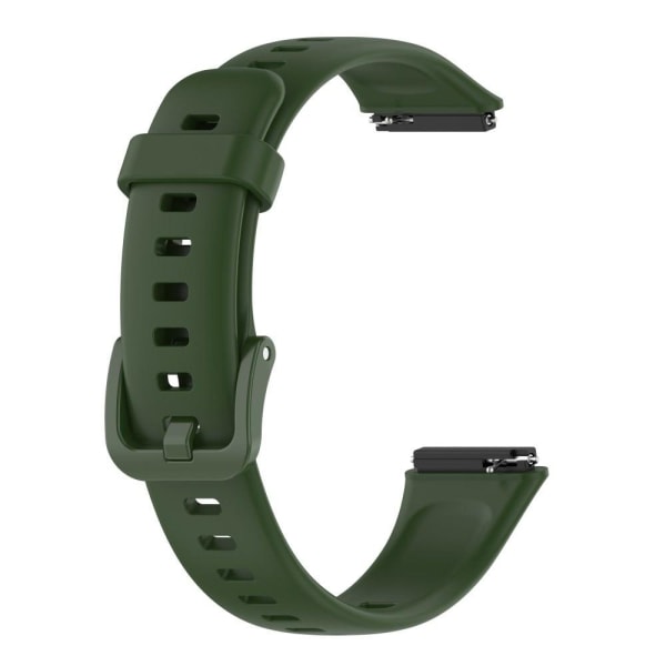 Huawei Band 7 klockarmband i silikon - Militärgrön Grön