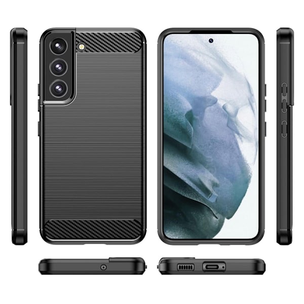 Carbon Flex Samsung Galaxy S22 cover - Sort Black