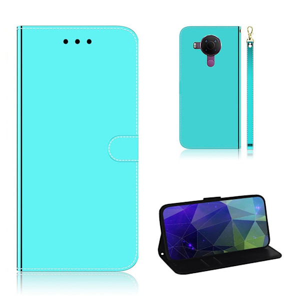 Mirror Nokia 5.4 flip case - Syaani Blue