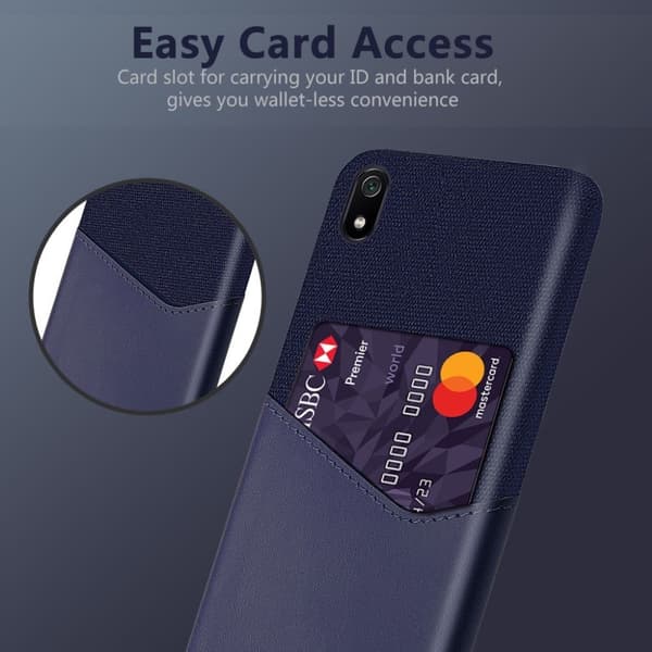 Bofink Xiaomi Redmi 7A Card cover - Blå Blue
