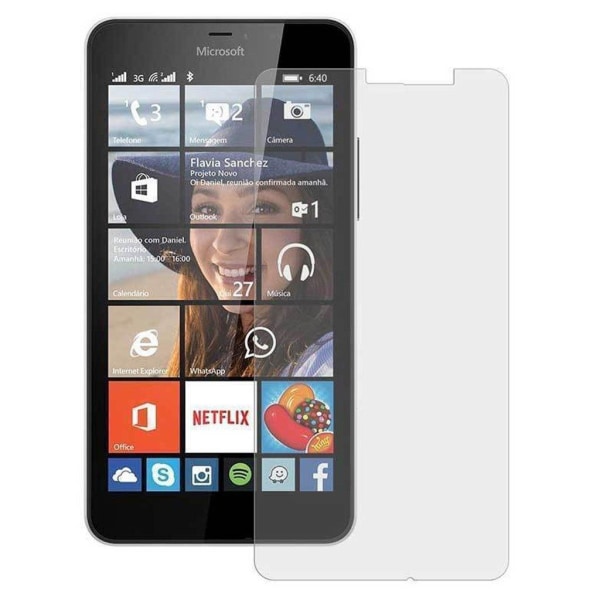 Microsoft Lumia 640 Screen Cover in Hardened Glass Transparent