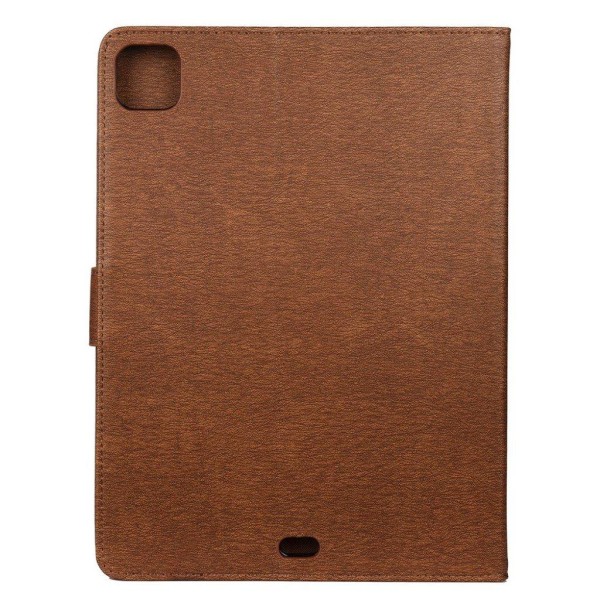 iPad Pro 11 inch (2020) sommerfugl aftryk læder flip etui - brun Brown