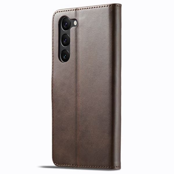 LC.IMEEKE Samsung Galaxy S24 Plus flip case - Ruskea Brown