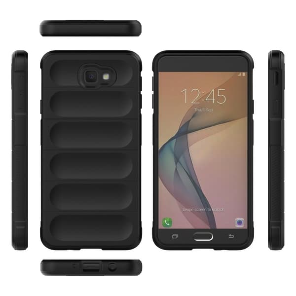 Mjukt greppformat Samsung Galaxy J7 Prime / Samsung Galaxy On7 skal - Silver/Grå Silvergrå