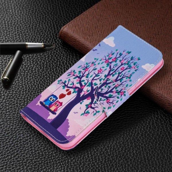 Wonderland Nokia 2.3 flip kotelot - Puu ja pari pöllöt Multicolor