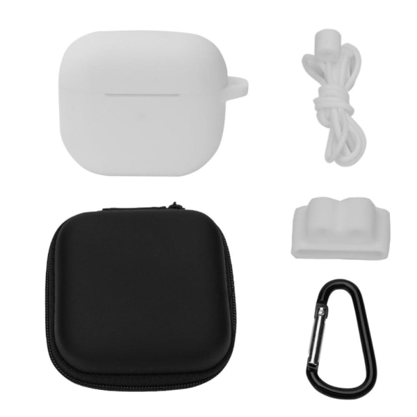AirPods 3 silicone case with storage bag and accessories - White White