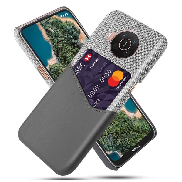 Bofink Nokia X10 / X20 Card Cover - Grå Silver grey