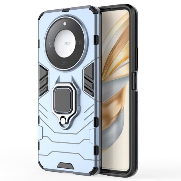 Hybrid Honor X60 cover med støttefod og bilmontering - Blå Blue