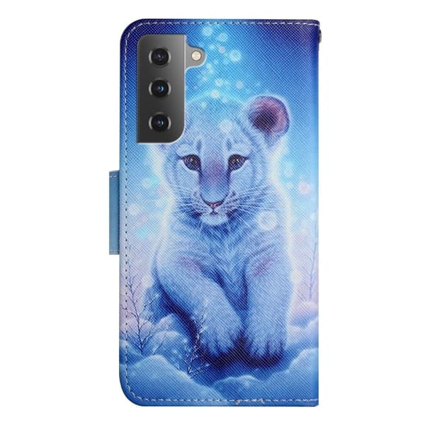 Wonderland Samsung Galaxy S23 Plus Flip Etui - Leopard Blue