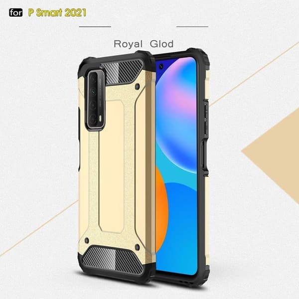 Armour Guard etui - Huawei Y7A / P Smart 2021 - guld Gold