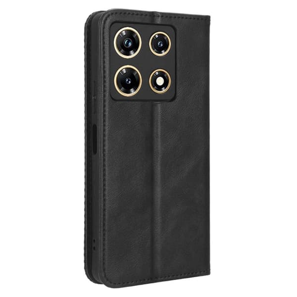Bofink Vintage Infinix Note 30 Pro Nahkakotelo - Musta Black
