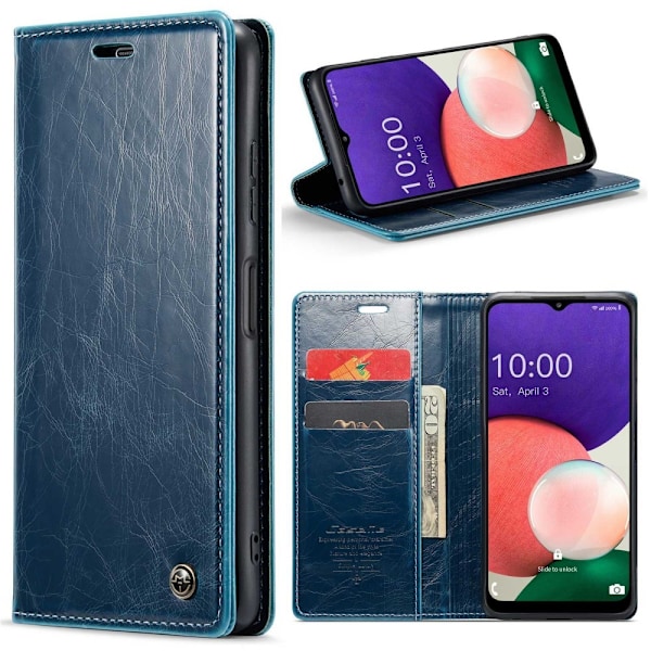 CaseMe Samsung Galaxy A22 5G Smooth Suojakotelo - Sininen Blue