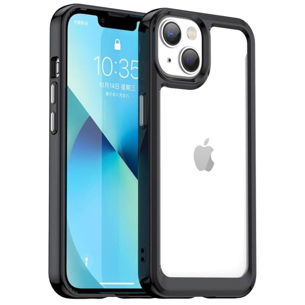 iPhone 14 smart telefonskal i akryl - Svart Svart