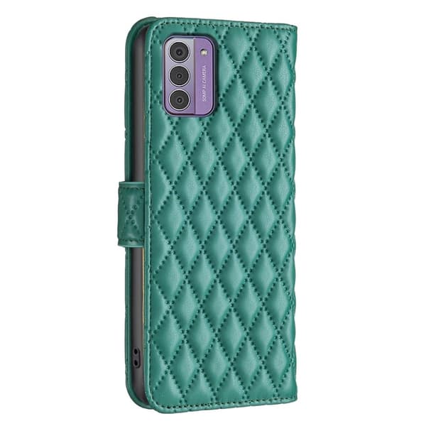Rombemønster, matt flip-deksel for Nokia G42 - Grønn Green